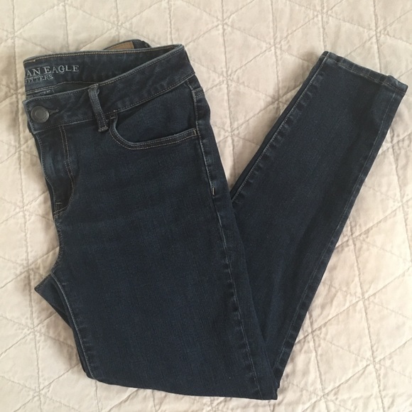 American Eagle Outfitters Denim - AE Dark Wash Super Stretch Jeggings Size 10 Short